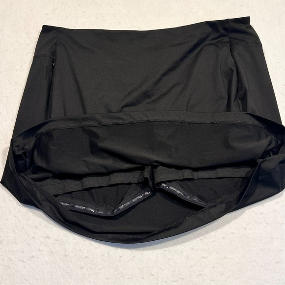J. Jill Fit Knit Skort Black Tennis Pickleball Golf Active Women's Large - Picture 6 of 7